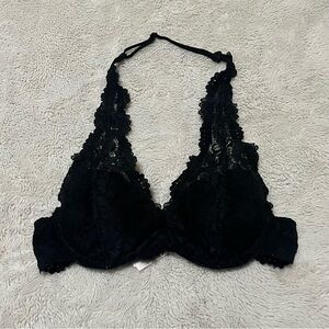 La SENZA Black Lace Halter Bra